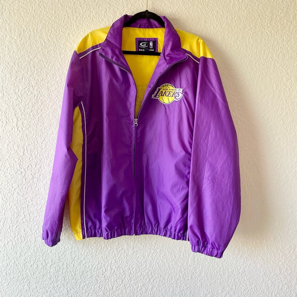 Vintage Carl Banks Lakers Windbreaker